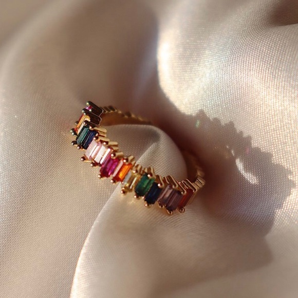 set of 3 gold rings - Picture 4 of 5